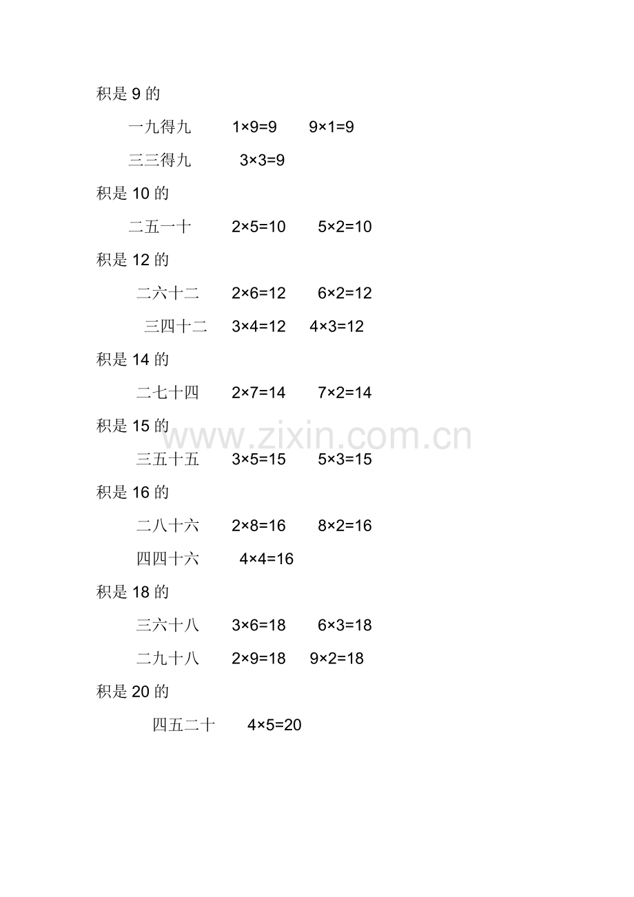 按积的大小背诵口诀.doc_第2页