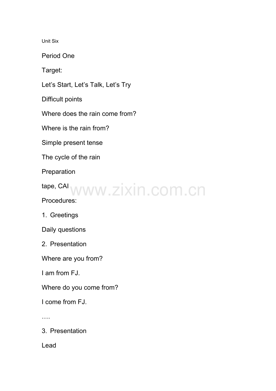 Unit-Six-The-Story-of-Rain.doc_第1页