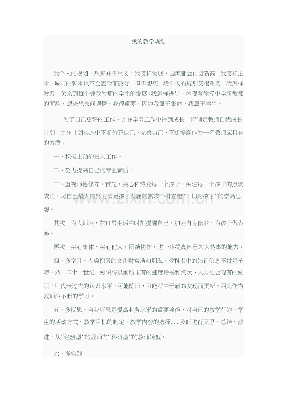 我的教学规划.doc_第1页