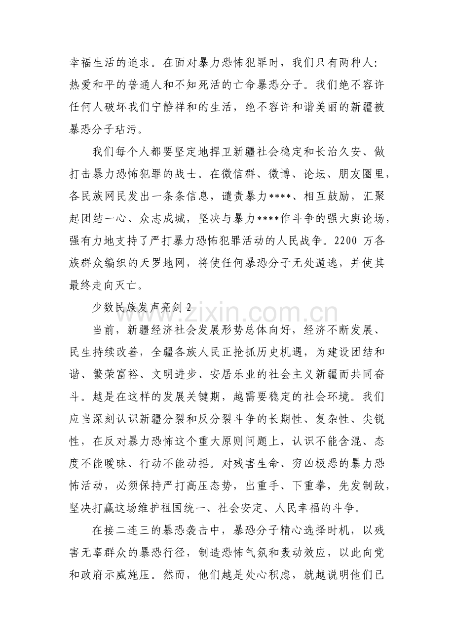 少数民族发声亮剑范文(通用17篇).pdf_第2页
