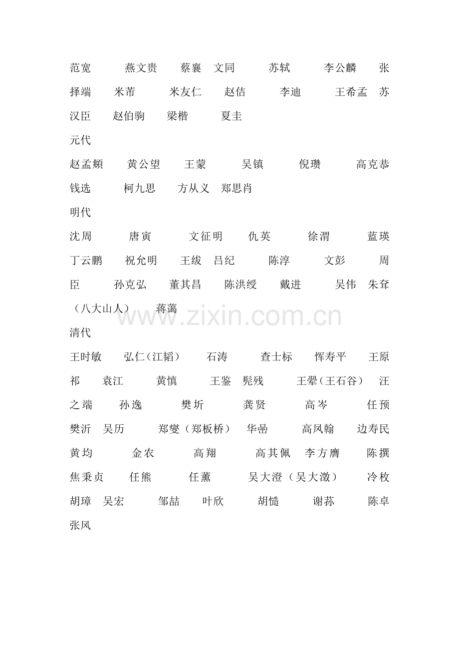 历代名家中国古代书画家.doc_第2页