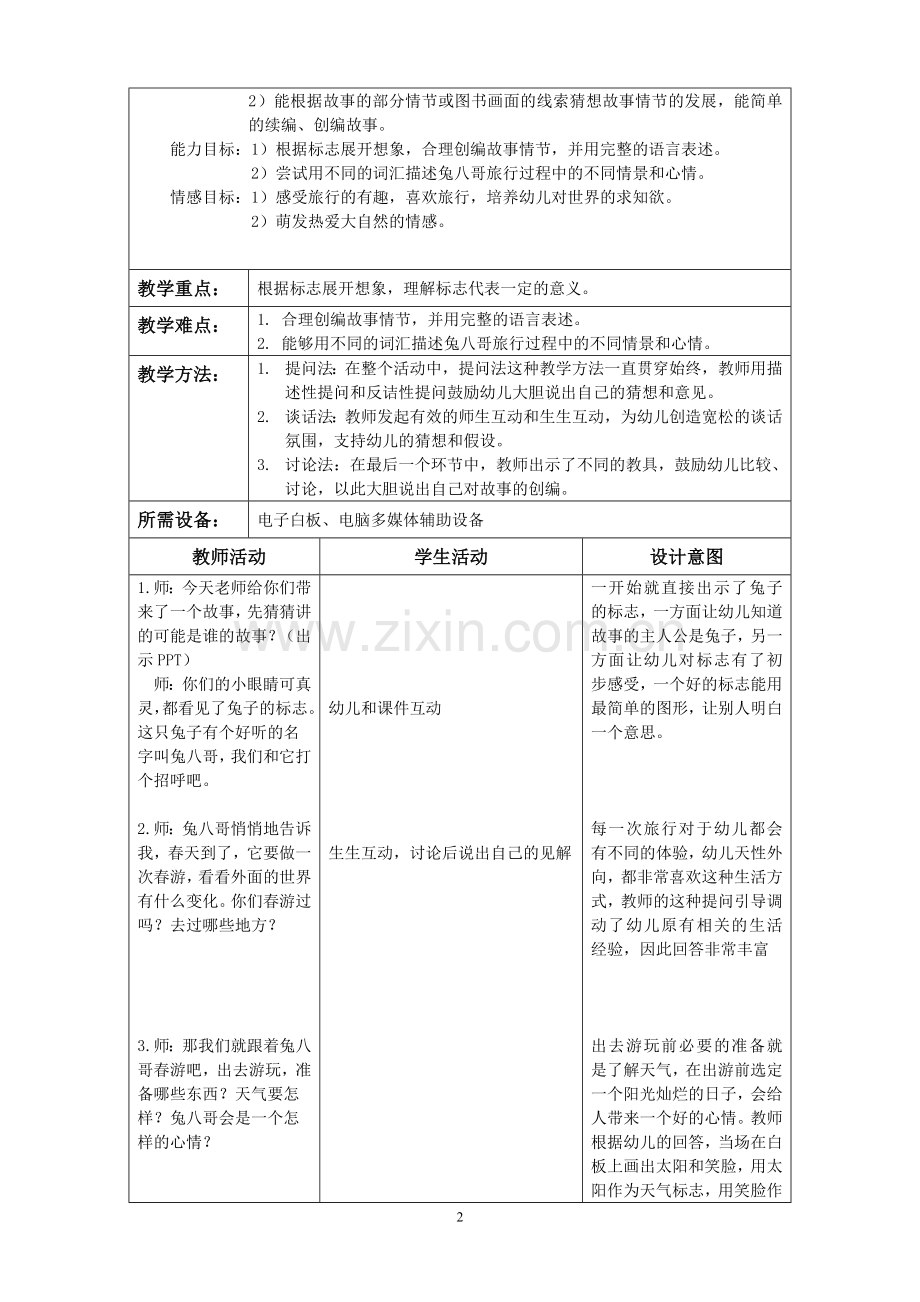 《兔八哥旅行记》教学案.doc_第2页