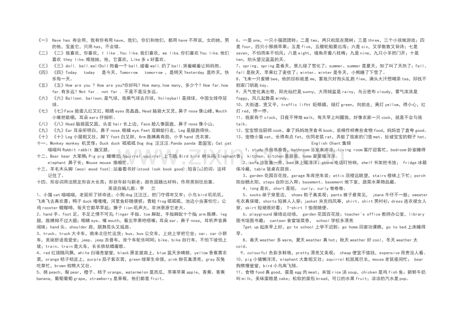 小学英语自编歌谣.doc_第1页