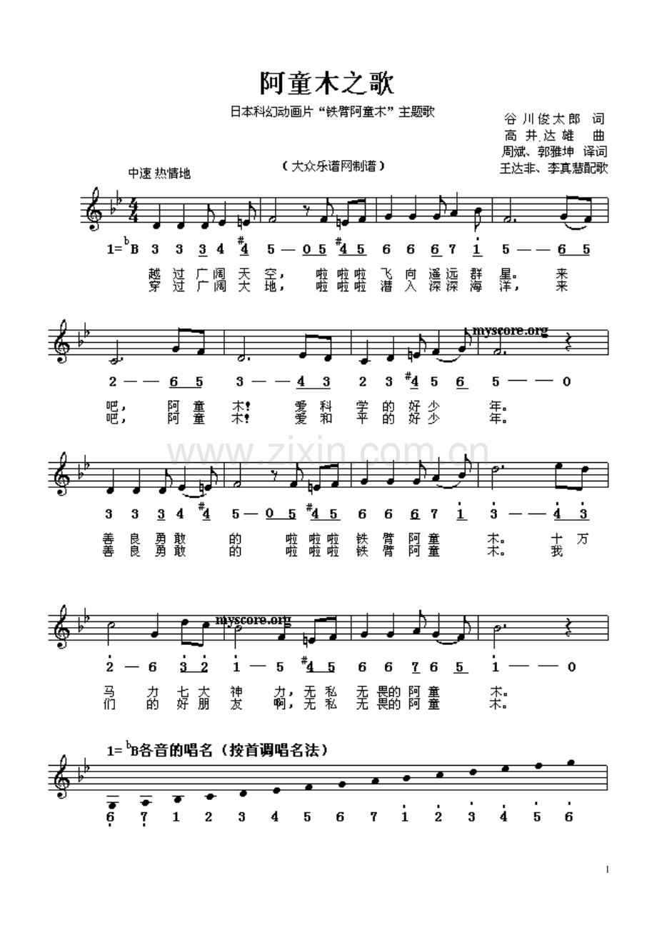 中小学经典儿童歌曲歌谱大全.doc_第1页