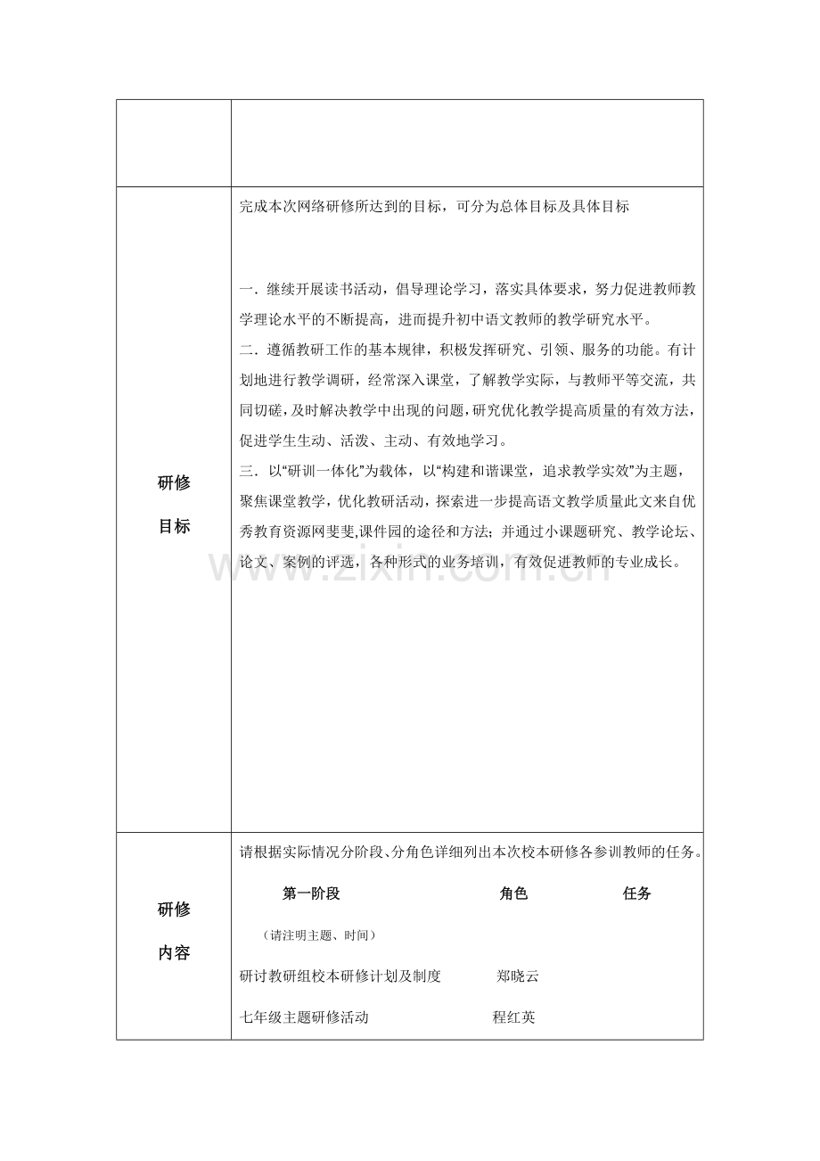 教研组年度研修计划模板.docx_第2页