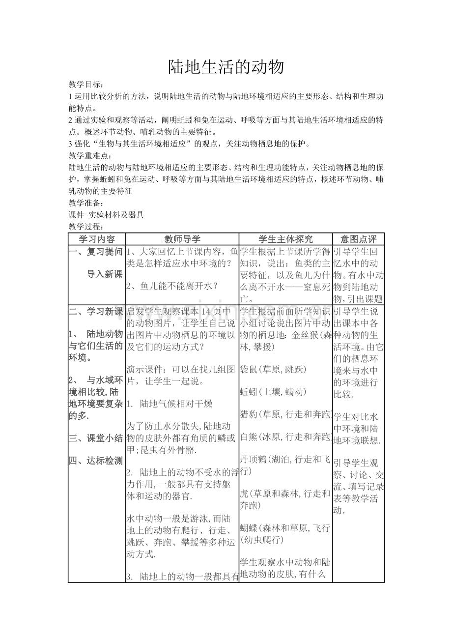 陆地生活的动物.doc_第1页