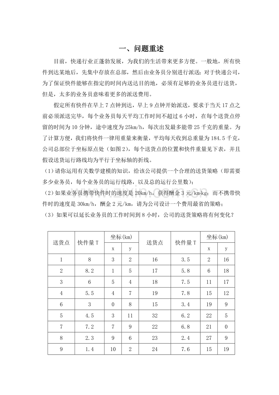 物流毕业论文设计快递公司送货策略优化模型.doc_第2页