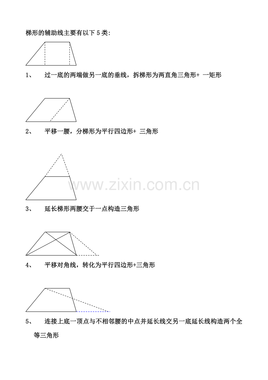 梯形的常用辅助线.doc_第1页