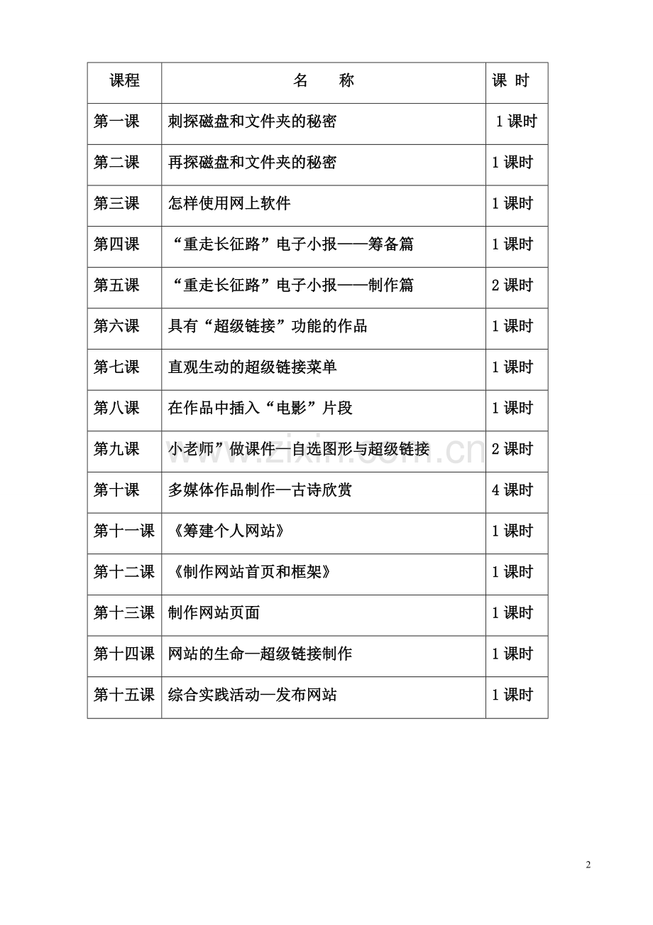 川教版小学信息技术教案六年级上册.doc_第2页