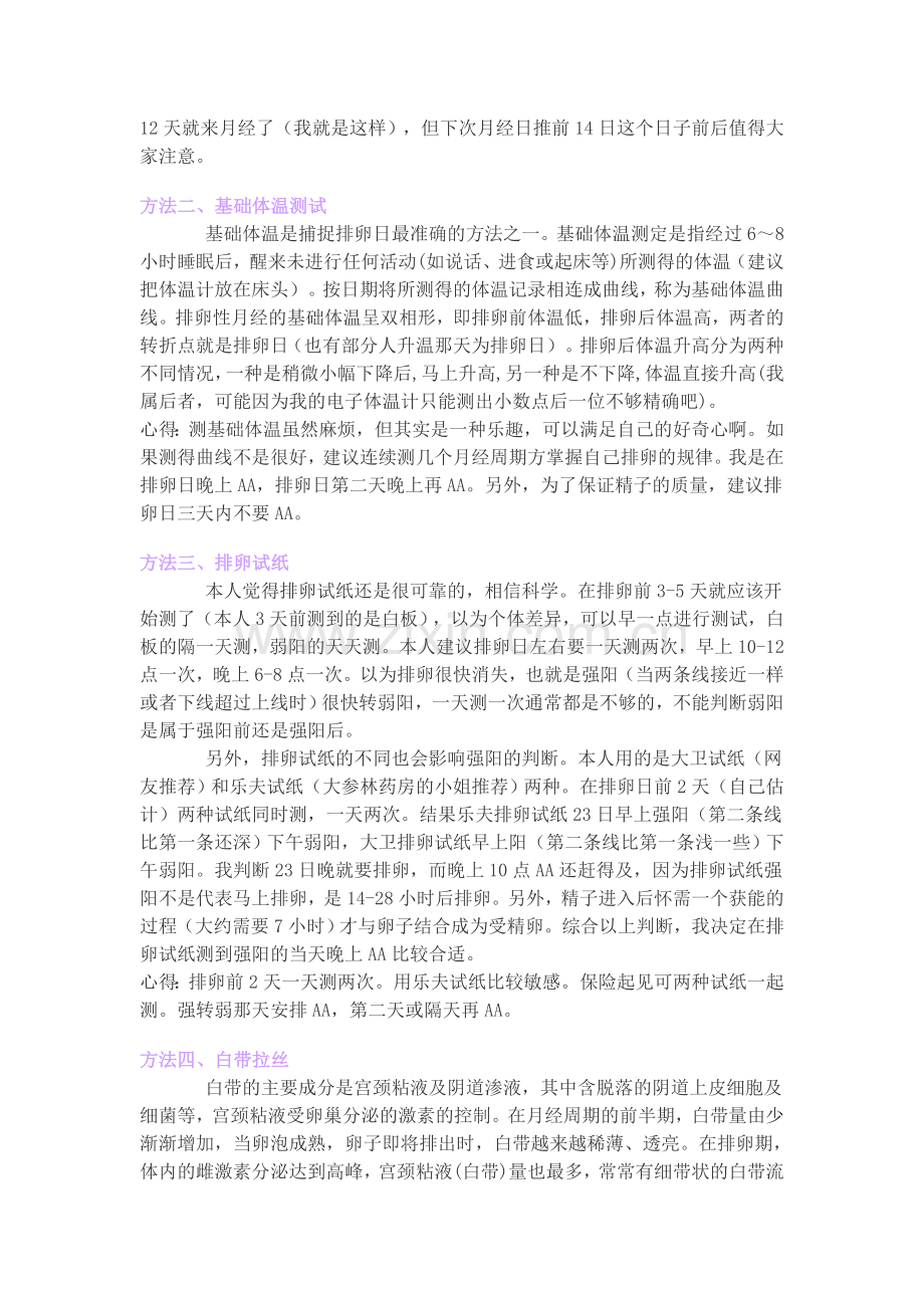 我的好孕经验(文章点击率超过10万).doc_第2页