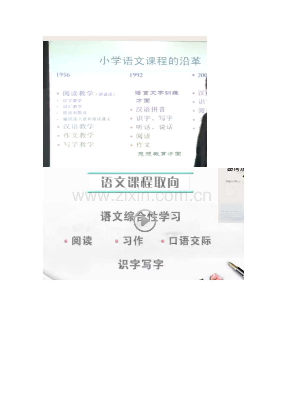小学语文课程的沿革.doc_第1页