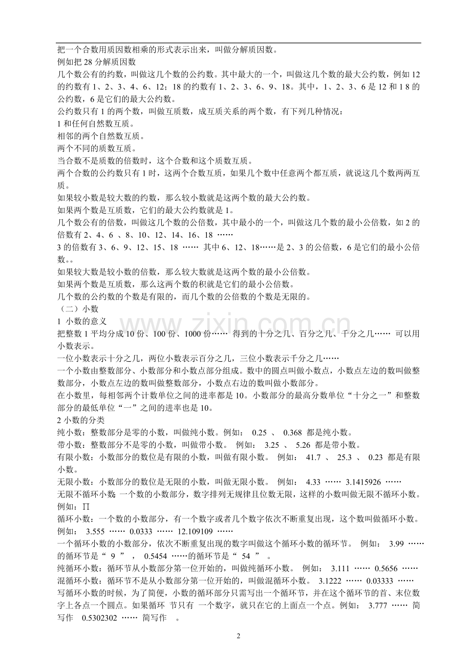 人教版小升初数学总复习资料.doc_第2页