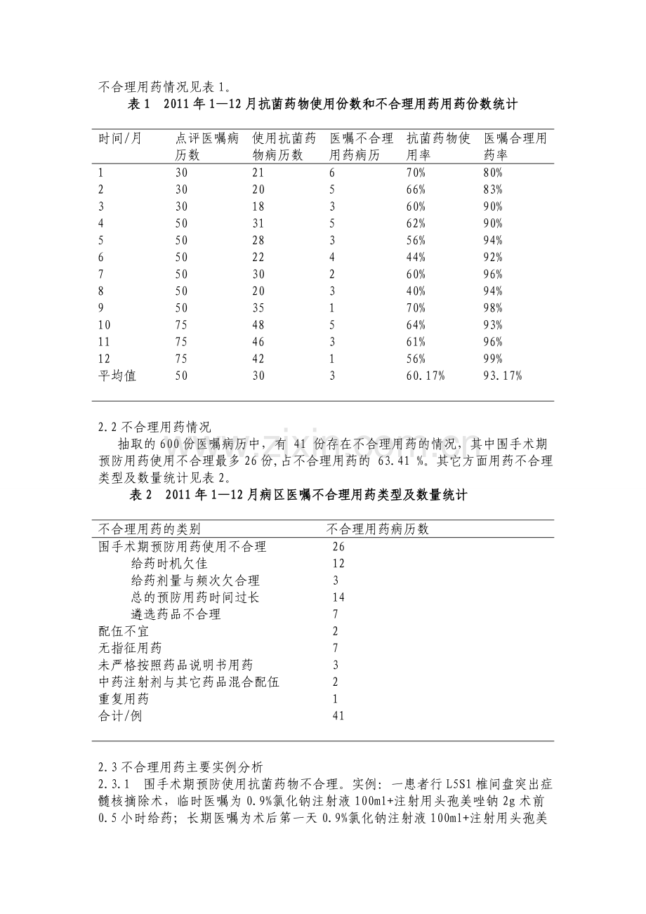 我院病区医嘱点评的实践与分析.doc_第2页