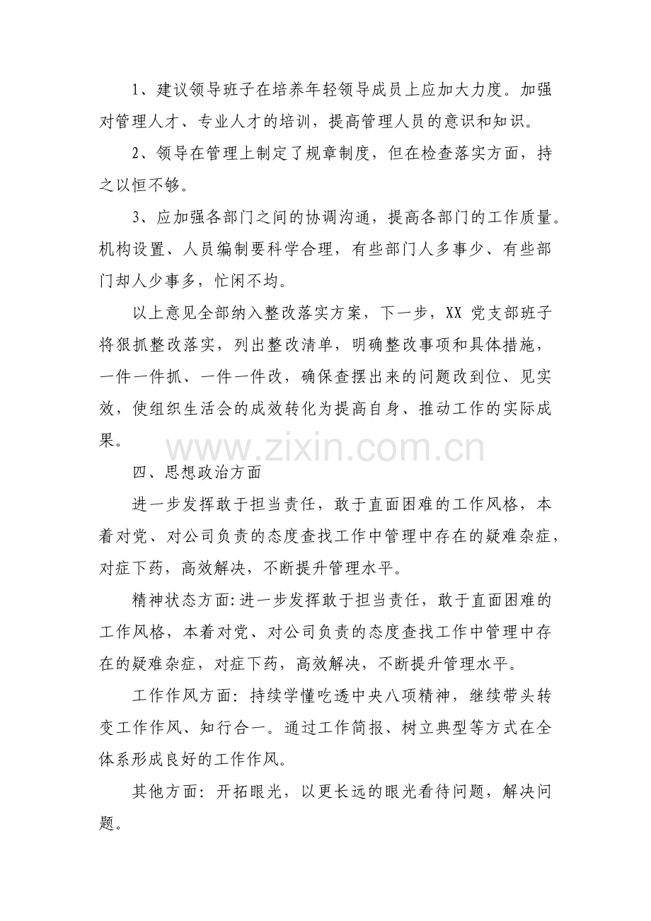 党支部组织生活会征求意见范文九篇.pdf_第2页