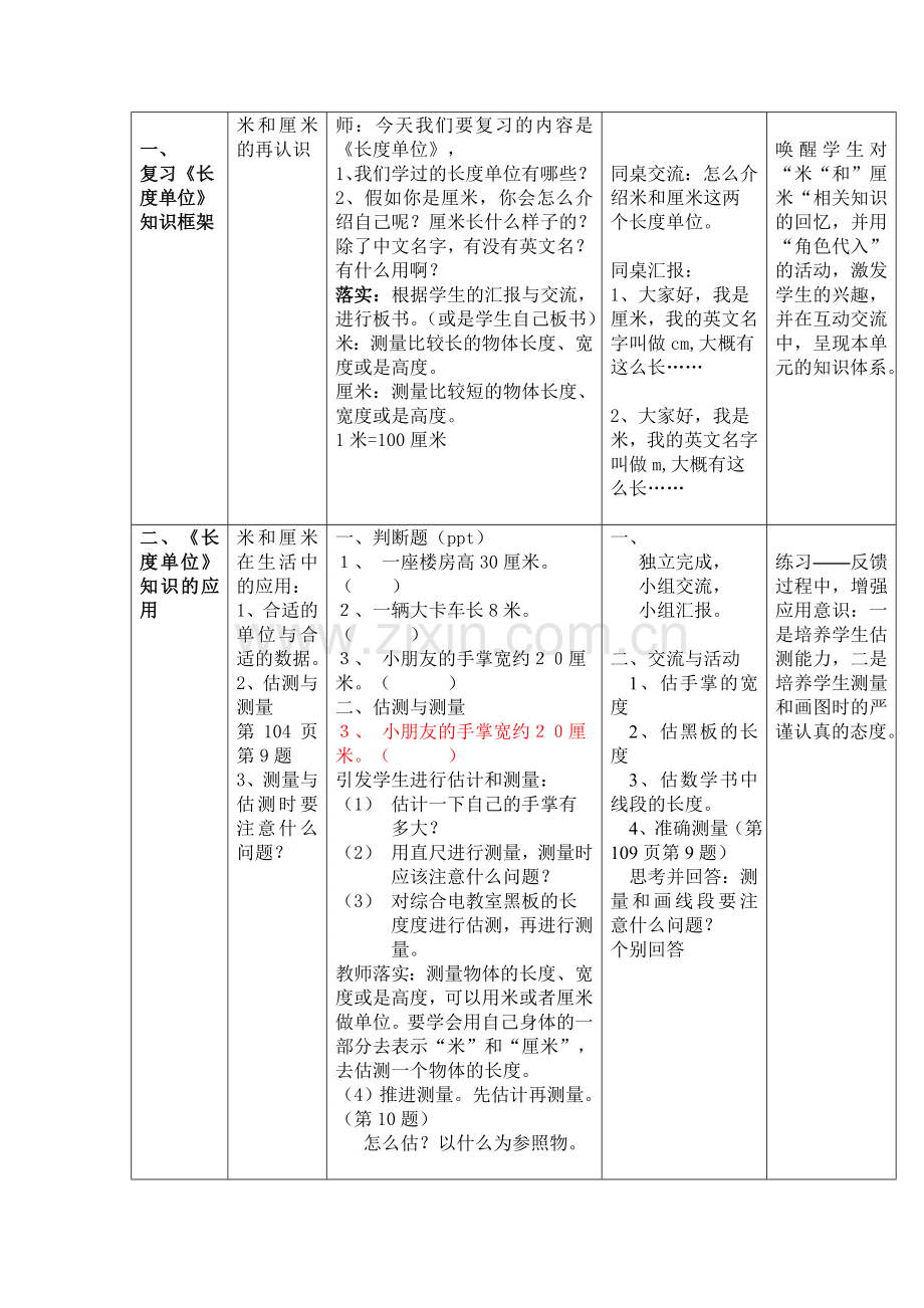 小学数学人教一年级长度单位(复习课).doc_第2页