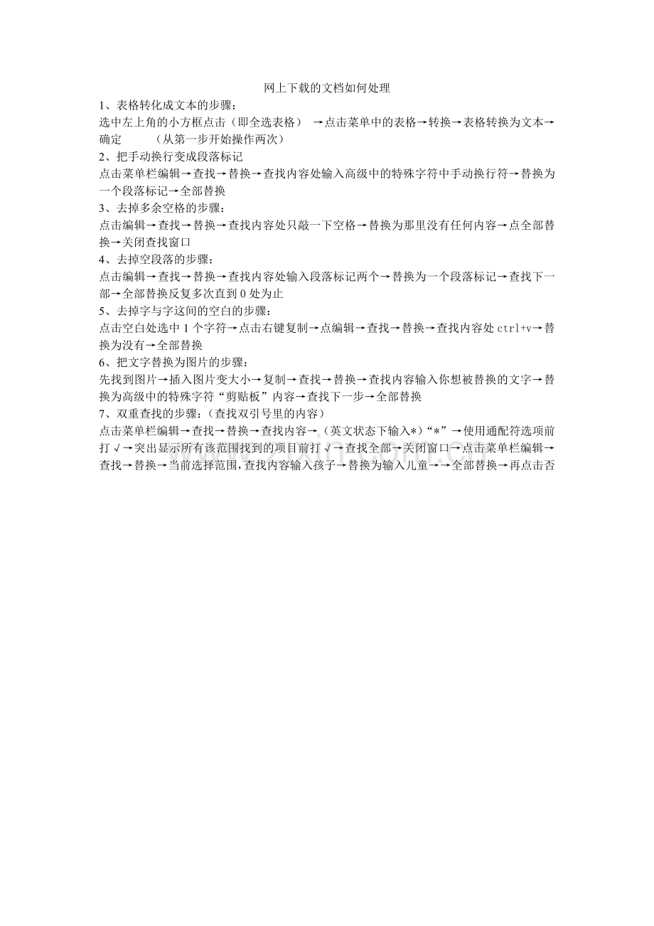 （周康玉）网上下载的文档如何处理.doc_第1页