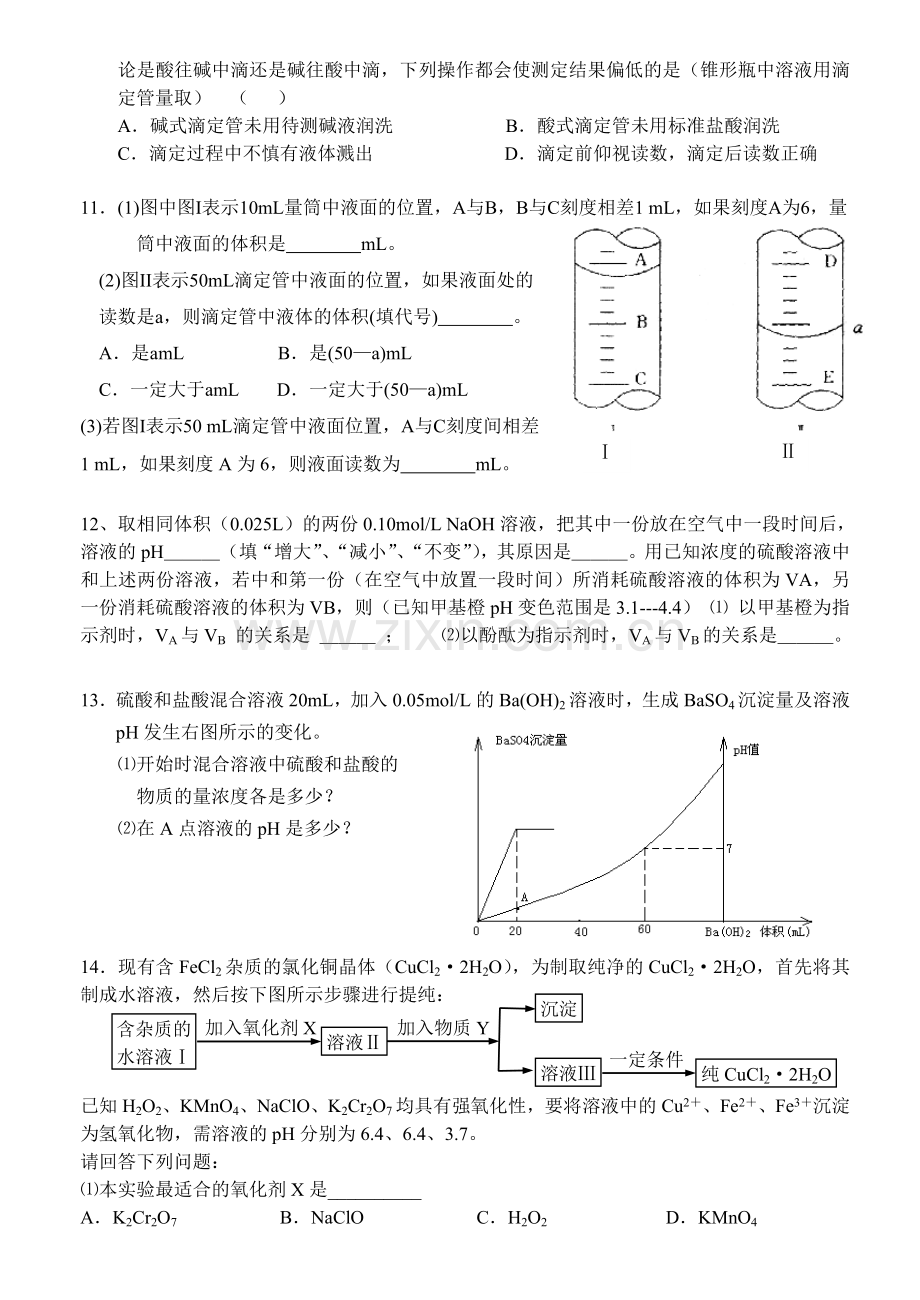 电解质溶液专项练习.doc_第2页