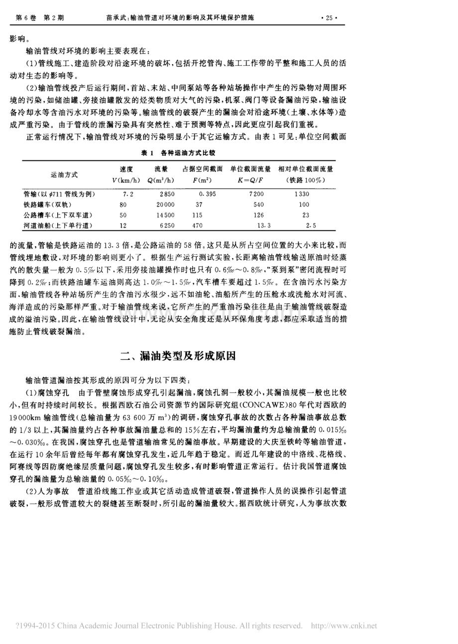 输油管道对环境的影响及其环境保护措施.pdf_第2页