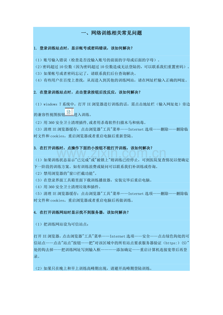 弱视网络训练相关常见问题.doc_第1页