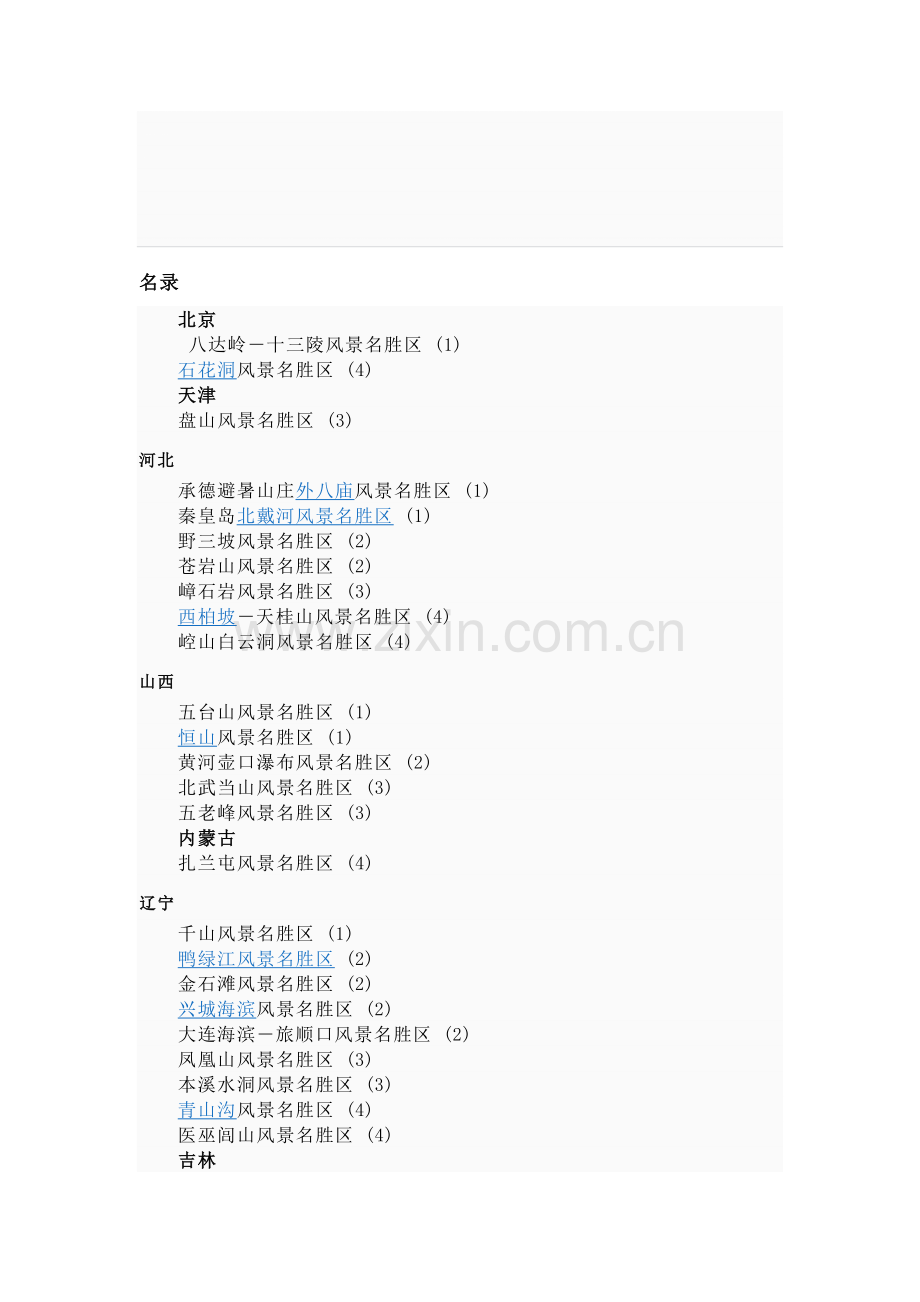 [资料]国家级风景名胜区.doc_第1页