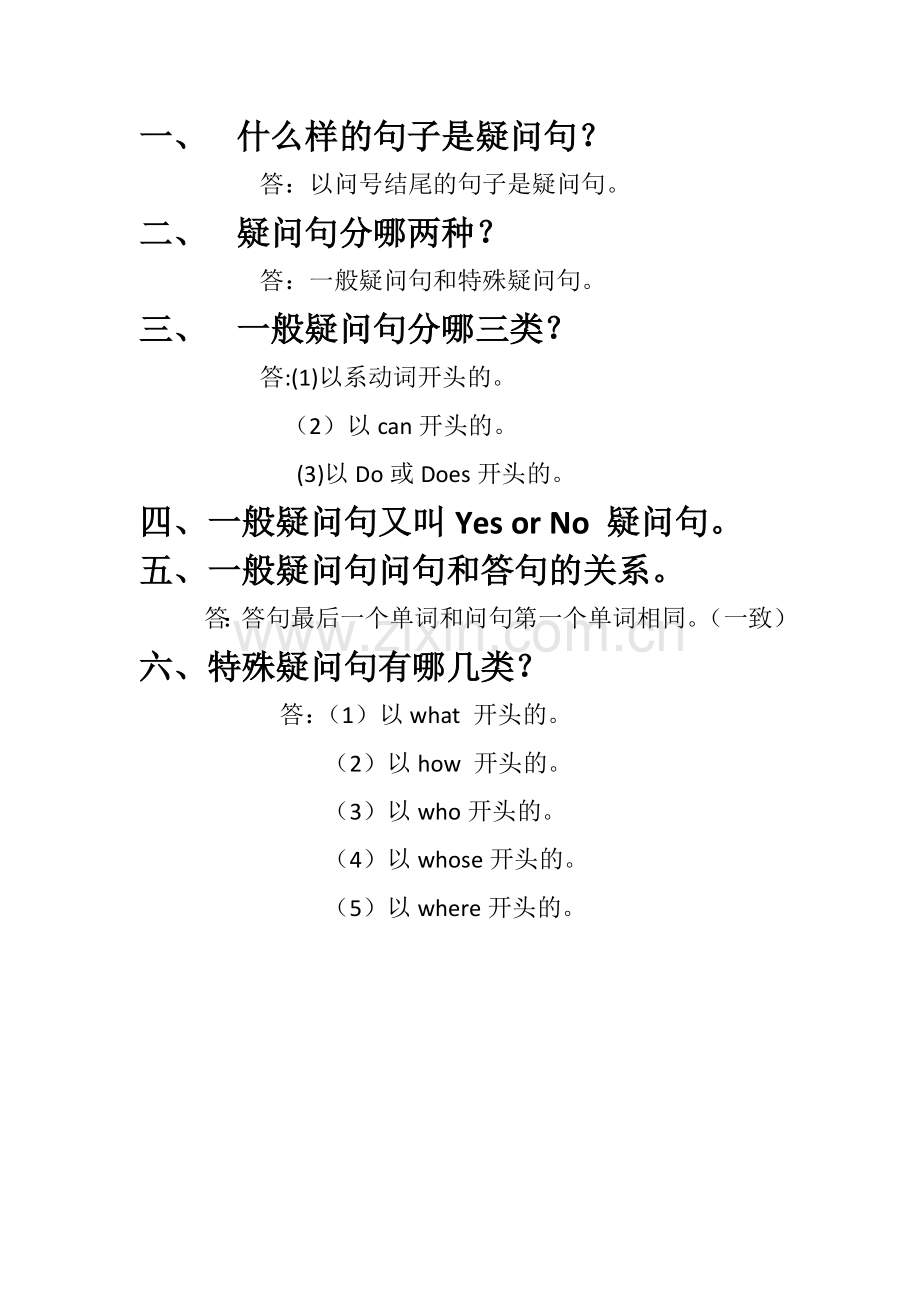 疑问句相关知识.docx_第1页