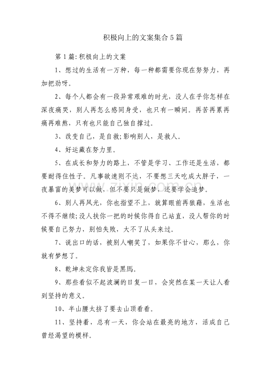 积极向上的文案集合5篇.pdf_第1页