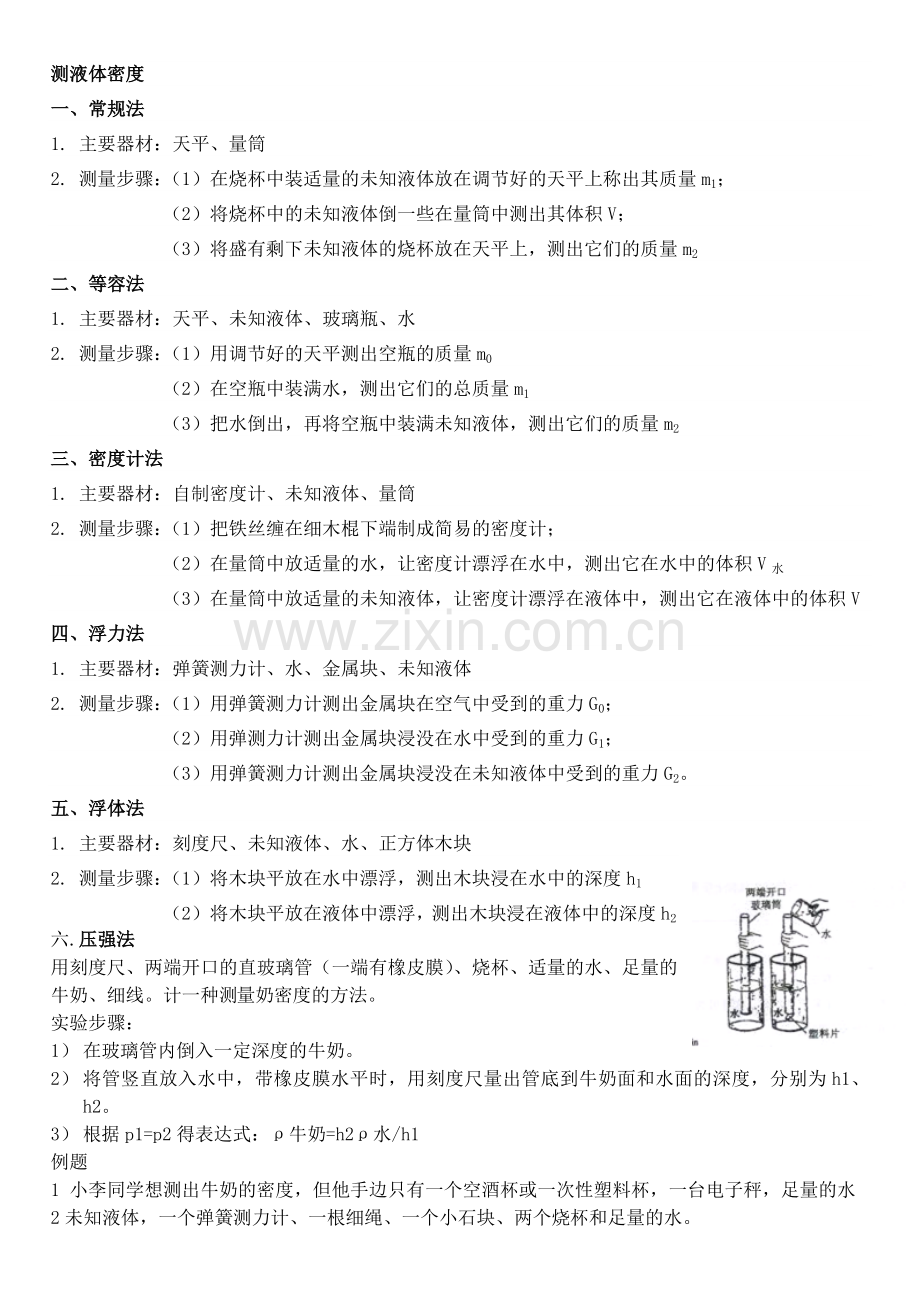 特殊法测液体密度.doc_第1页