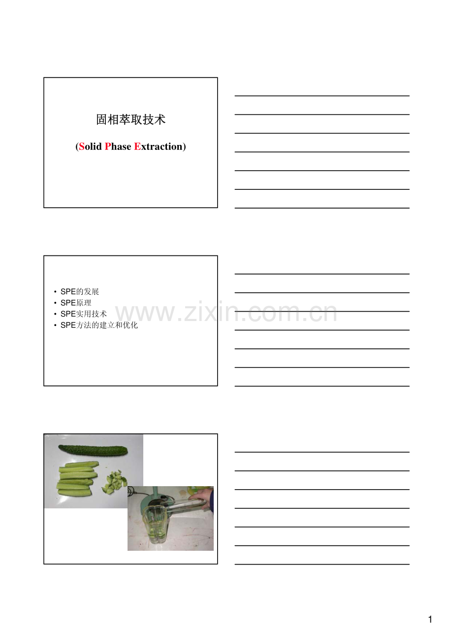 固相萃取技术(Solid Phase Extraction)_58页.pdf_第1页