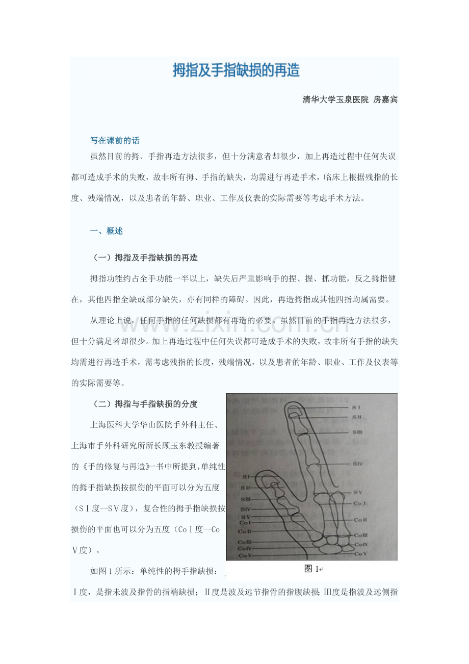 拇指及手指缺损的再造.doc_第1页