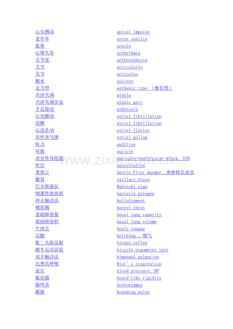诊断学名词-词汇翻译.doc_第2页