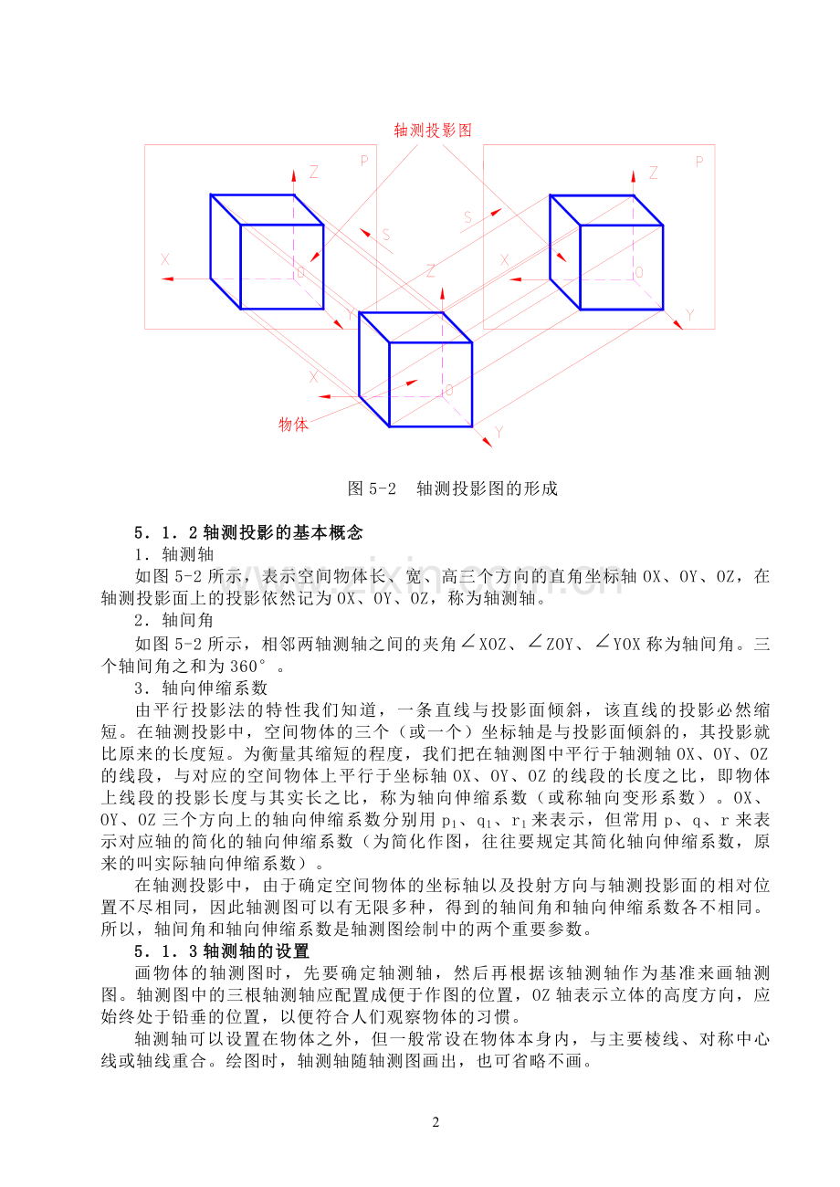 工程上常用的图样是按照正投影法绘制的多面投影图.doc_第2页