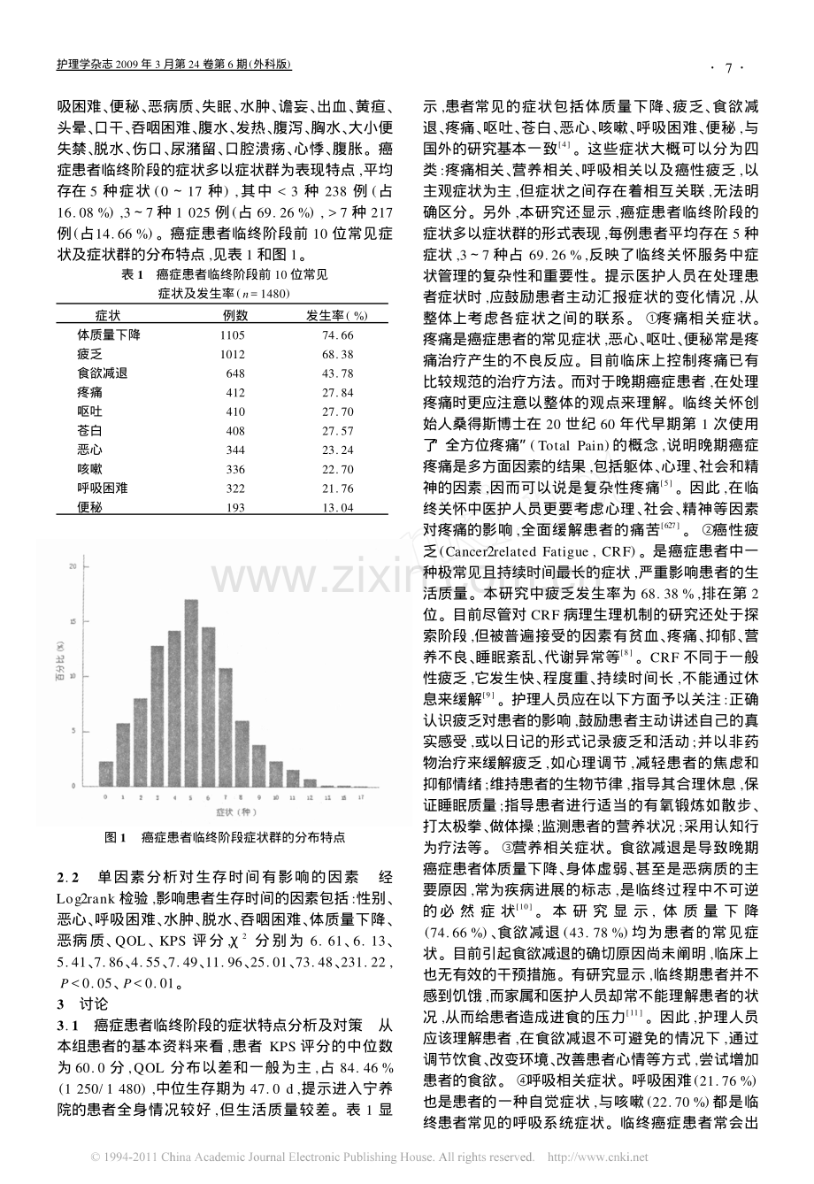 癌症患者临终阶段症状特点及与生存期的关系.pdf_第2页