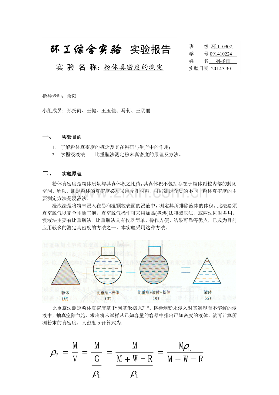 粉体真密度的测定.doc_第1页