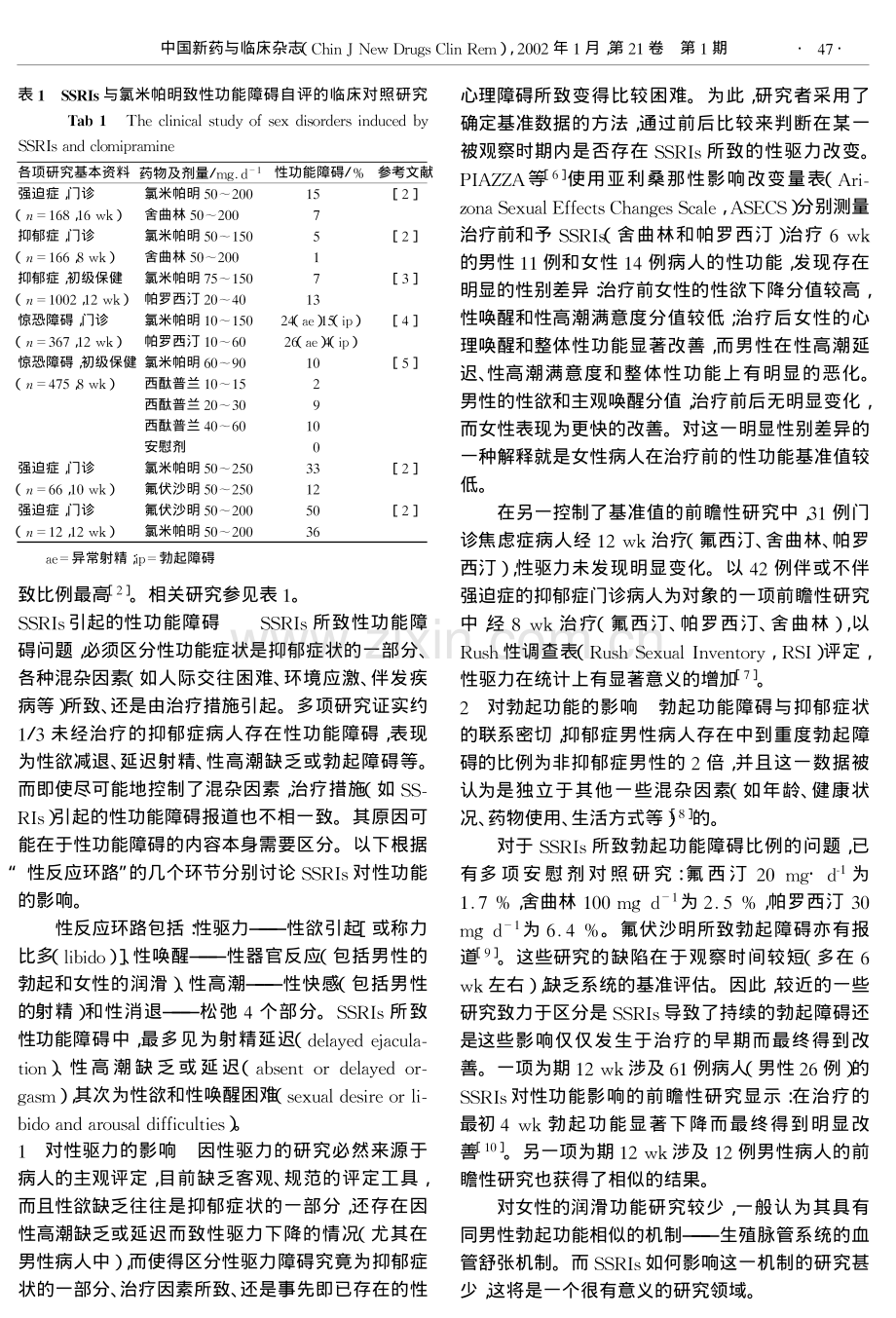 选择性5-羟色胺再摄取抑制药与性功能的关系.pdf_第2页