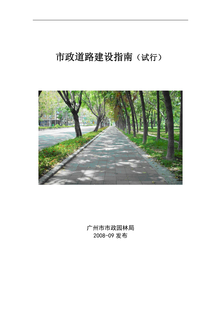 新版市政道路建设指南(试行).doc_第1页