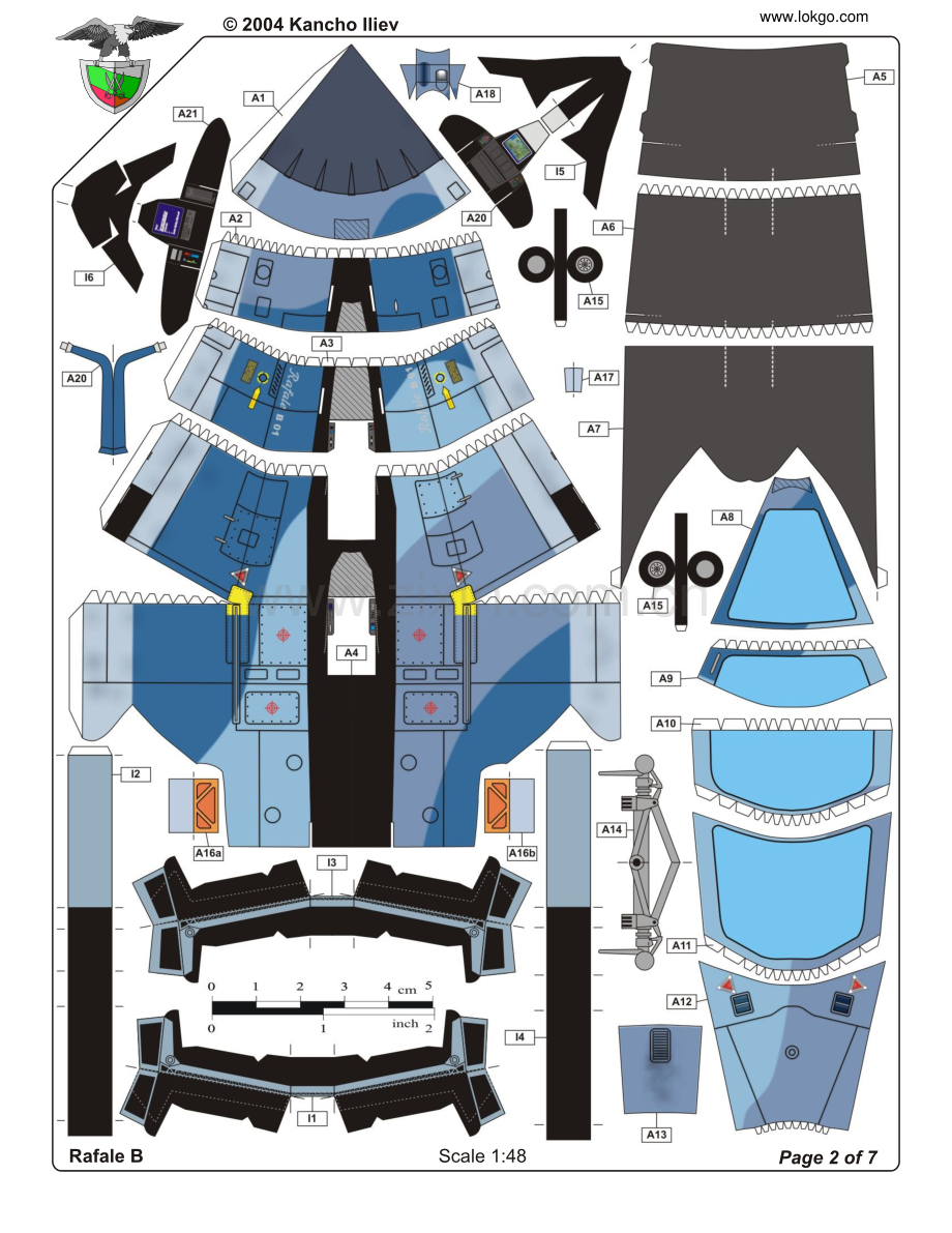 纸模型-法国阵风飞机.pdf_第2页