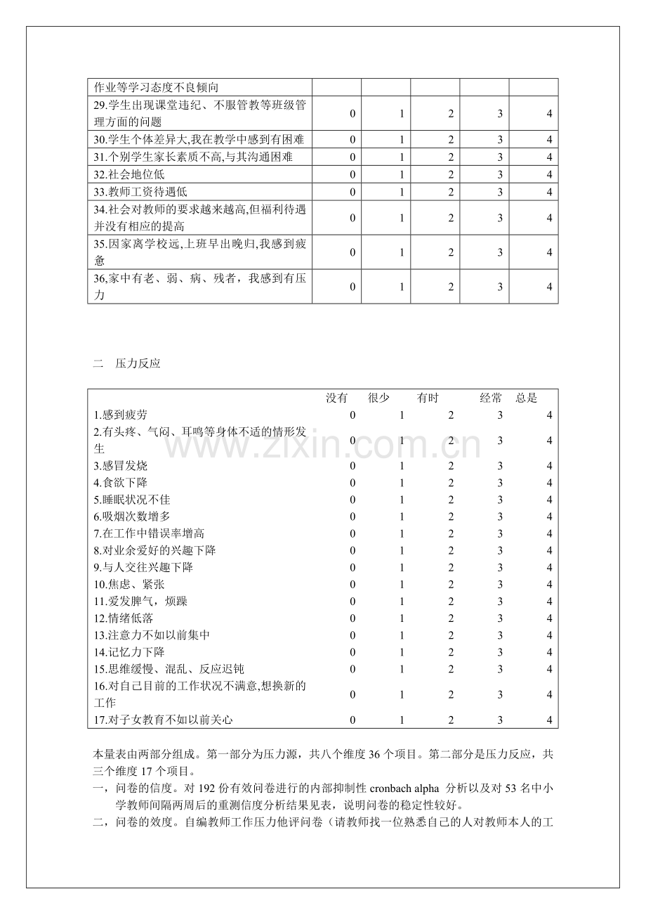 中小学教师工作压力量表.doc_第2页