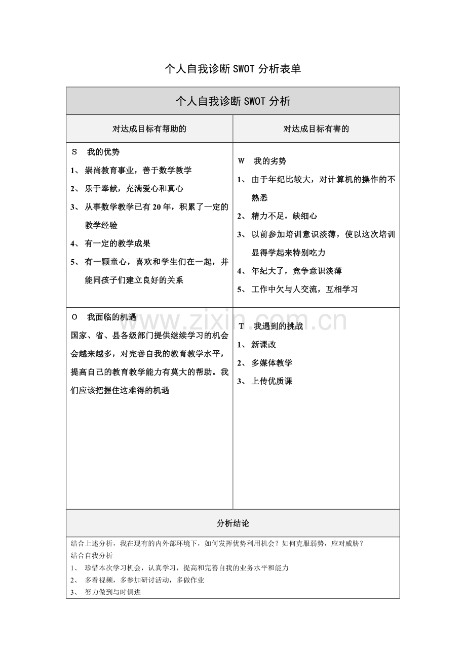 縢召胜个人自我诊断S.doc_第1页