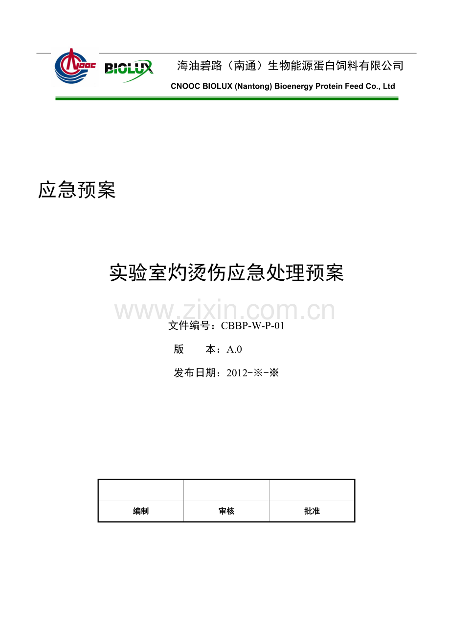 实验室灼烫伤应急处理预案.doc_第1页