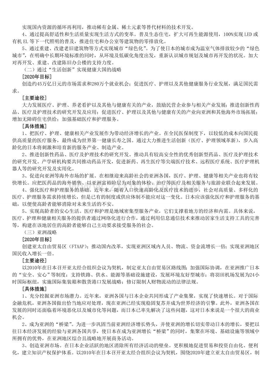 日本新成长战略要点简介.doc_第2页