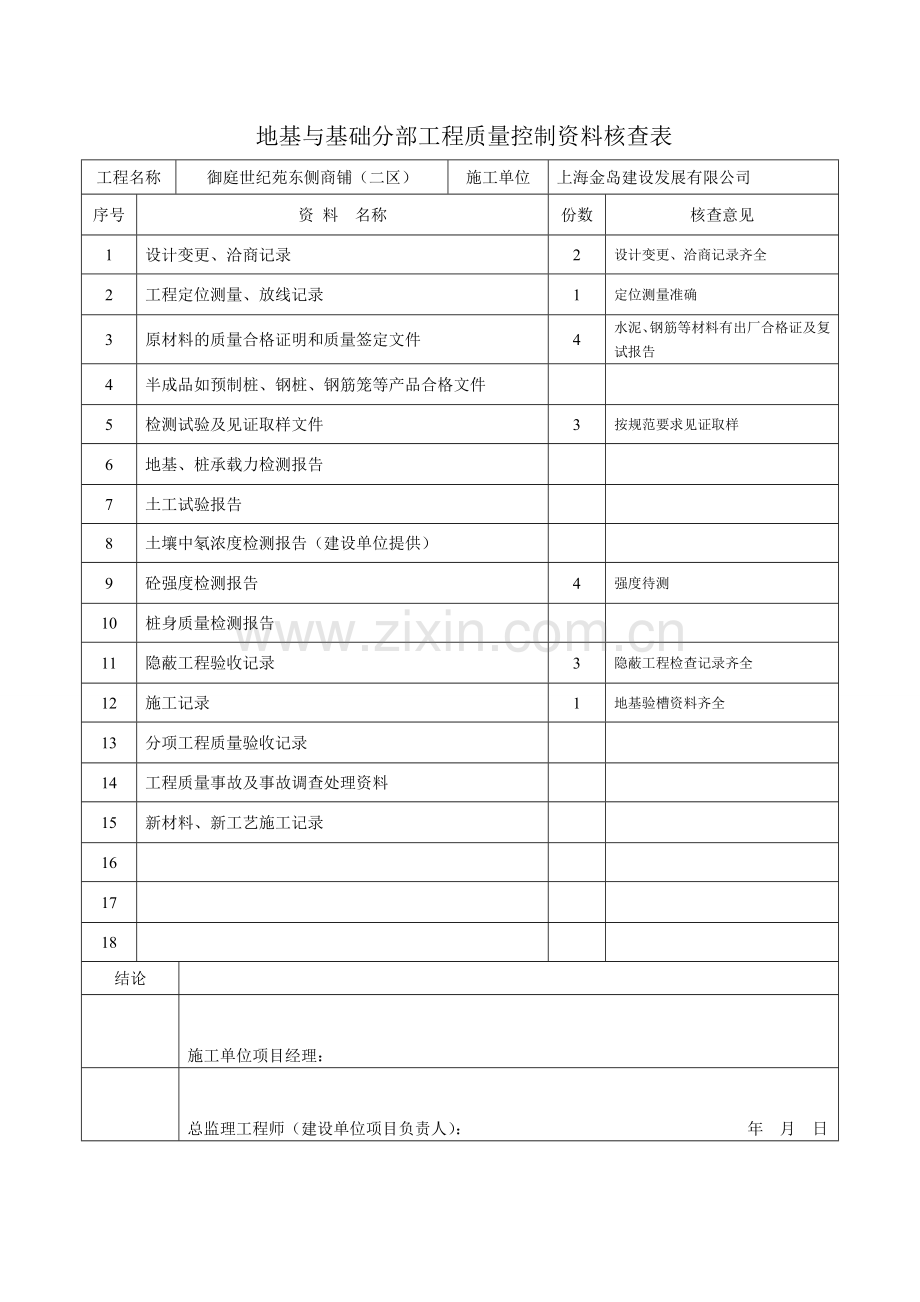 分部工程全套表格.doc_第1页