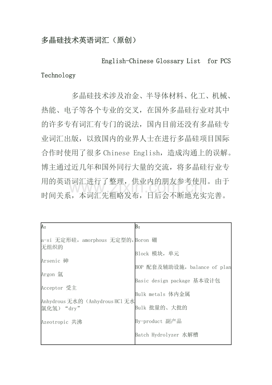 多晶硅英文术语.doc_第1页