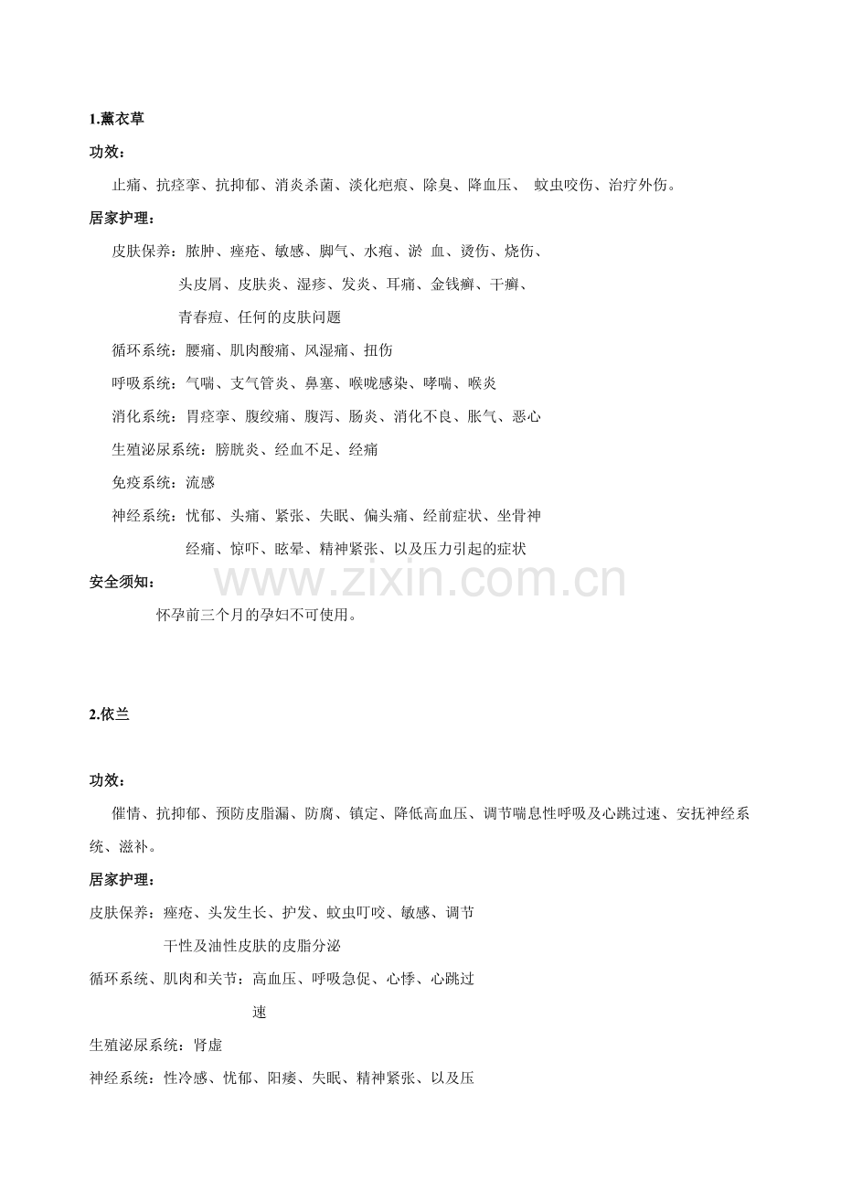 精油配方成分.doc_第1页