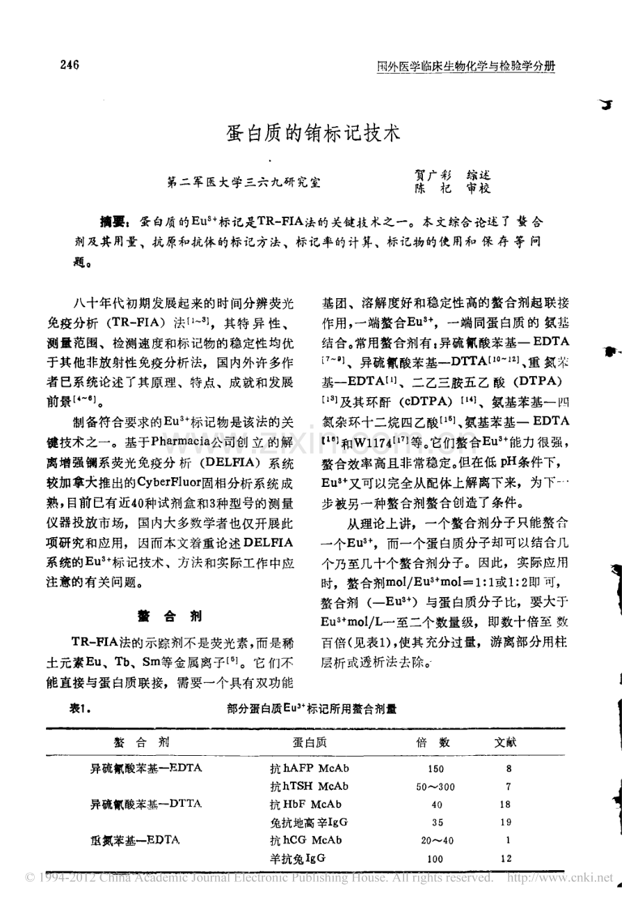 蛋白质的铕标记技术.pdf_第1页