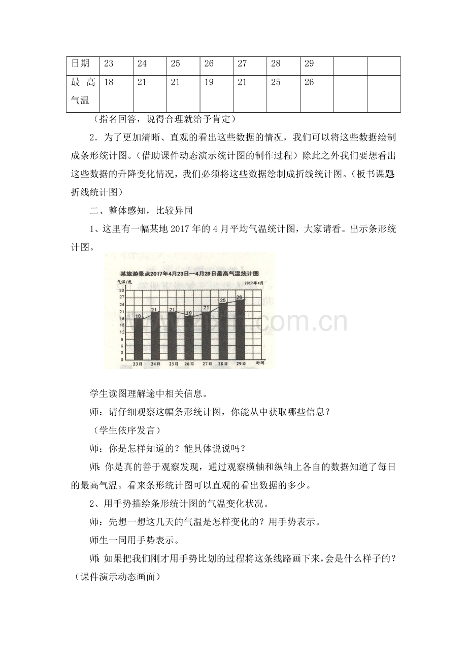 小学数学北师大四年级栽蒜苗(二)---认识折线统计图.doc_第2页