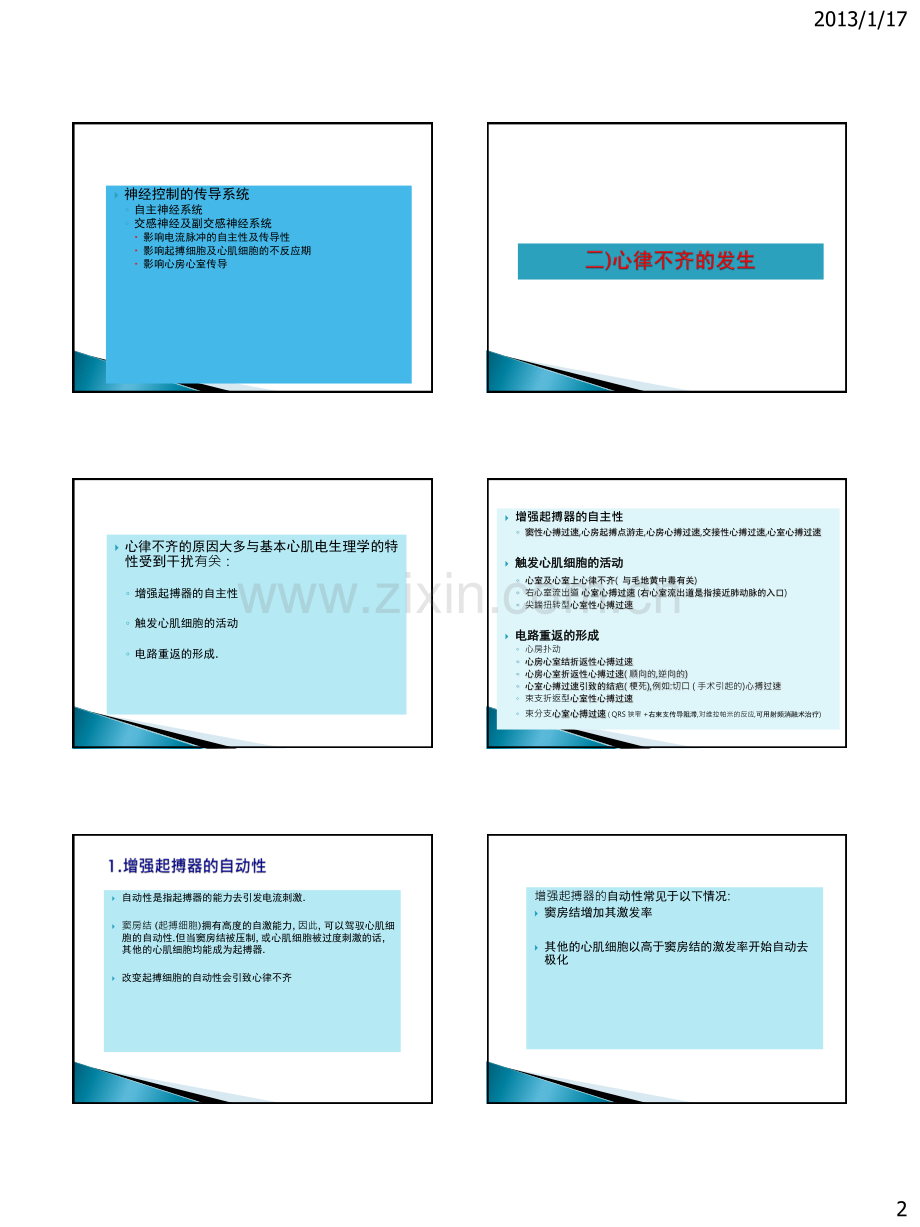 ECG-3s Arrhythmias & Heart Block (Lecturer)_Simplified Chinese version.pdf_第2页
