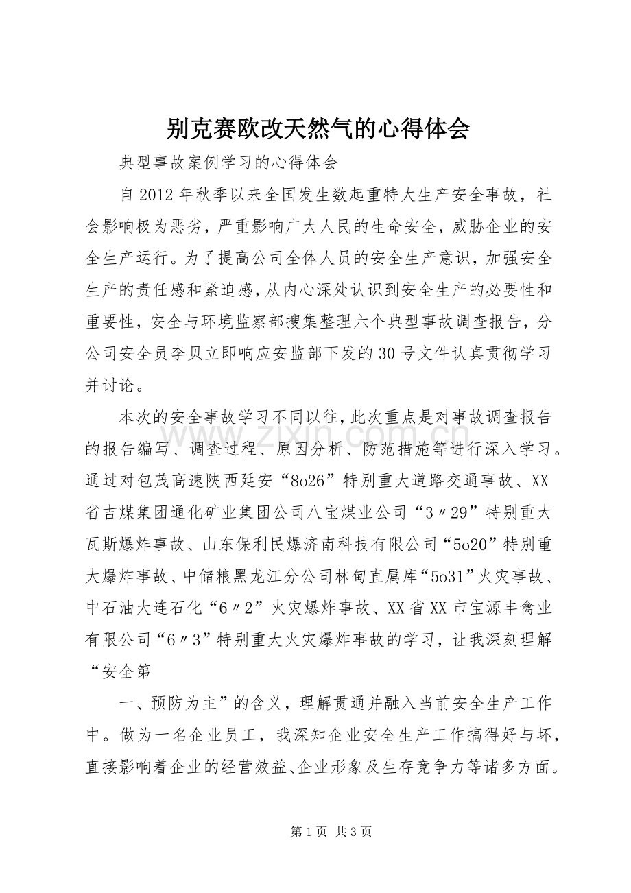 别克赛欧改天然气的体会心得.docx_第1页