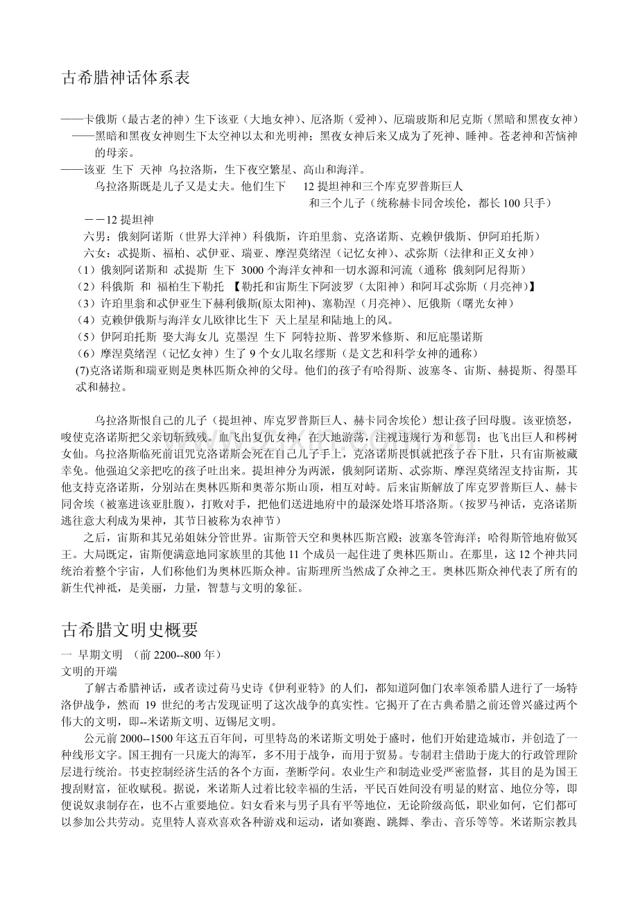 古希腊神话体系表 PDF.pdf_第1页