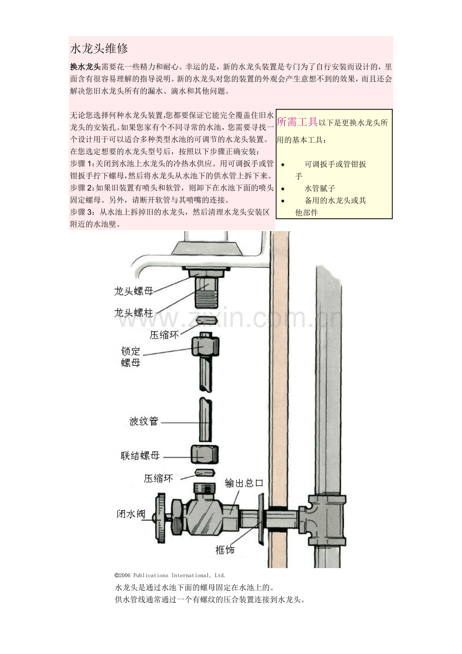家用浴室厨房水龙头维修(多图).doc_第1页