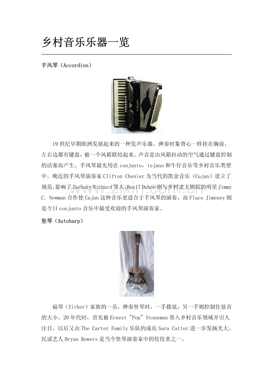 乡村音乐乐器一览.pdf_第1页
